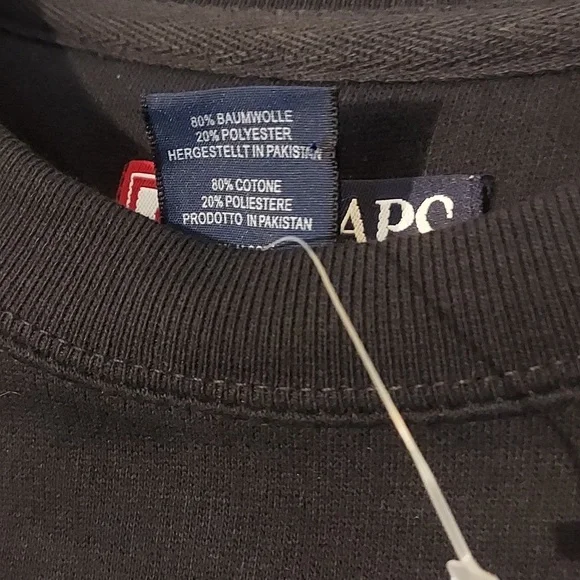 Vintage RL CHAPS Sz L Navy sweat shirt - Picture 8 of 10